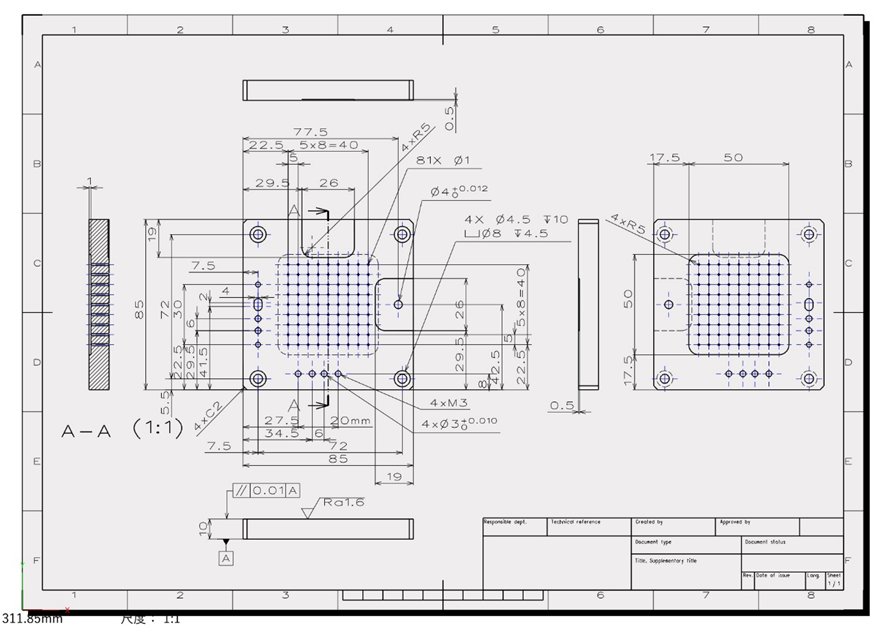 ３Dパーツからの2D図面化