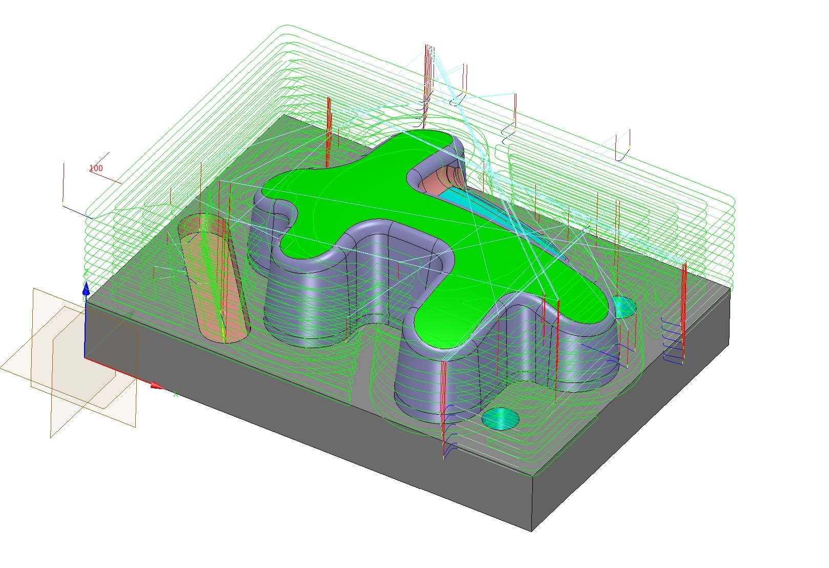 ZW3DでCAMツールパス画像
